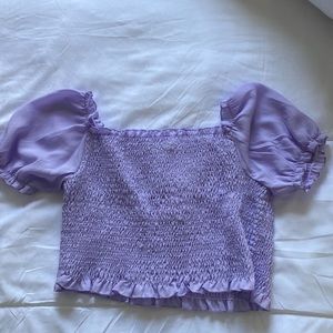 Smocked Cropped Top
